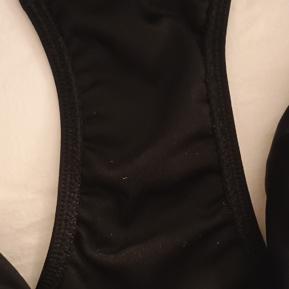 Victoria's Secret Black Bikini Bottom with Gold Accents - Picture 4 of 4